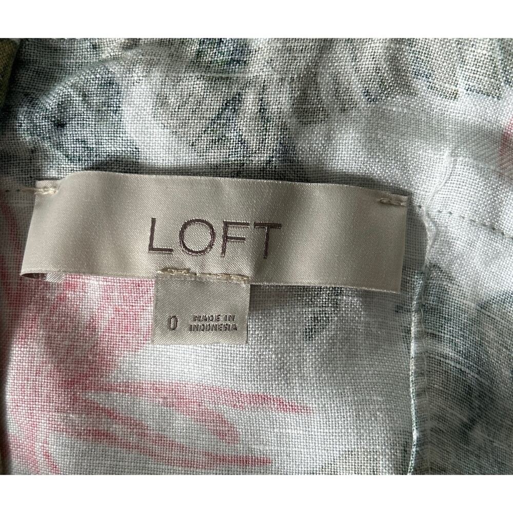 Anne Taylor Loft Women’s Size 0 Linen Blend Paradise Tiered Maxi Dress - Picture 8 of 8